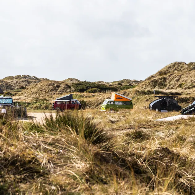 Vejers Strand Camping Pladsen Stemning Campers